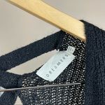 Dreamers  Boho Small Cross Back Open Front Cardigan Knit Open Back Cover Photo 4