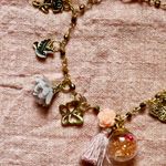 Charming Gold Charm anklet with Pink Accents Photo 1