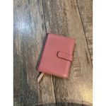 Nordstrom  Women's Pink Leather Long Breast Vest Pocket Wallet Photo 2