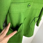 Vintage Y2K Tulle Green Wool Blend Peacoat Women’s Size XS Indie Retro Photo 3