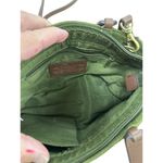 Relic  Green Suede Brown Leather Floral Handle Crossbody Bag SKU 7056 Photo 7
