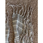 Vintage VTG Signature Echo Plaid Stripe Check Fringe Scarf Wrap Accessory Photo 1