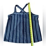 Loft 2 Piece Linen Jumpsuit Pinstriped Navy and White Womens Size 4P NWT Photo 0