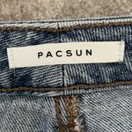 PacSun  Blue High Waisted Denim Festival Shorts Photo 6