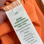 Aerie  • NWT Striped Orange and Yellow High-Waisted Bikini Bottom Photo 5