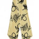 Madewell 100% Silk Twill Tie Scarf Hair Bag Accessory Floral Iced Lemon NWT Photo 1