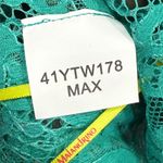 Catherine Malandrino Silk Lace Sleeve Tunic Top Green Aloe Vera Size 2 Photo 7