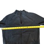 SKIMS  Women’s‎ M Zip Up Track Jacket Charcoal Black Cropped Sporty Loungewear Photo 3