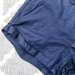 Gap Blue Linen Waist Tie Casual Comfy Short Photo 3