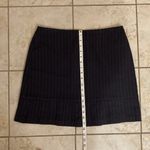 Ruffle Bottom Pinstripe Mini Skirt Pink Size 10 Photo 7