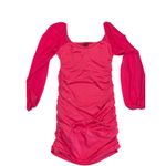 SheIn  Ruched Sparkly Hot Pink Sweetheart Bodycon Dress Women's Size S (4) Barbie Photo 7