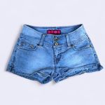 Y2K 2000s Grunge Micro Mini Baddie Hot Pants Low Rise Wide Band Denim Jean Booty Bimbo Shorts #goth #whimsigoth subversive acubi #cyber #punk biker whimsygoth #mcbling streetwear Size 1 Photo 0