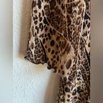 Maggie Barnes Crinkle Pleated Crepe Leopard Animal Print 3/4 Sleeve Blouse 1X Photo 9