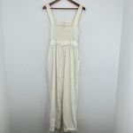 American Eagle  White Cream Jumpsuit Sleeveless Belted Pockets One‎ Piece Romper Photo 8