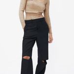 ZARA Beige Brown Tan Wool Blend Cut Out Sweater Top Photo 0