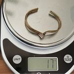 Unsigned Mixed Metal Copper Brass Silver Altered Wavelength Cuff Bracelet 17g. Photo 8