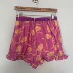 Unique Vintage x Smiley Pink Floral Smiley Faced Belted Shorts- Size Large- NWT Photo 9