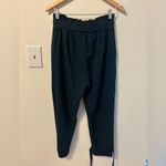 Grace Karin  Dark Green Cropped Tie-Waist Pants Photo 3