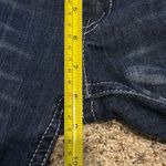 Women’s Zipper Bootcut Jeans Size 9 Rhinestone Embroidered Pockets Stretch Denim Blue Photo 11