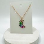 Spring theme Necklace and Bracelet Duo Pink Photo 0