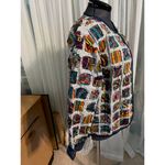 Handmade quilt coat bright purple orange Photo 5