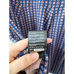 Anthropologie Jacquard A-Line Sweater Knit Mini Dress Navy Orange Size S Photo 5