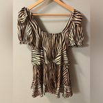 LIONESS Bronze and Black Tiger Stripe Dress Size M Photo 4