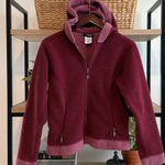 Patagonia Synchilla Fully Zipped Hooded Fleece Maroon & Pink Jacket, S Photo 0