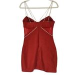 superdown  Jaxie Diamond Strap Mini Dress‎ NWT Size Medium Red Bodycon Photo 10