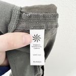 Athleta [] Muted Jasper Green 100% Linen Drawstring Waist Mini Skirt Pockets 16 Photo 8