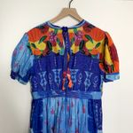 Carolina Constas Greta Midi Dress Frutas Womens Blue Large Photo 11