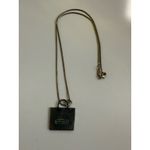 Coach VTG  Sterling Silver Snake Chain Shopping Bag Pendant Necklace 18" 925 Y2K Photo 5