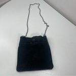 Free People Black Leather Suede Small Crossbody Bag Chain Strap Boho Equestrian Photo 1