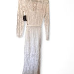 Boston Proper  Lace Button Up Maxi Dress White Photo 2