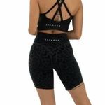 Balance Athletica Rider Short Lux Women’s Silky Biker Shorts in Panther Photo 1