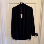 Quince  Mongolian Cashmere Open Cardigan Sweater Black Size Medium Photo 1