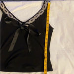 Kay Celine Black sleeveless sweater with beaded detail & bow‎ Photo 6