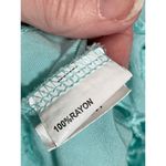 Solitaire Swim Women's Eyelet Swimming Cover Up Top Shirt Teal Green Size Medium Photo 5