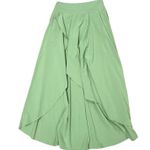 Halara Green Maxi Skirt + Built In Shorts High Waist Stretchy Flowy High Low M Photo 0