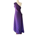 Amazon Tretra Long Dress, Sleeveless One-shoulder Pleated Cutout Dress Photo 3