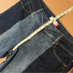 CAbi  hi-low crop two tone jeans, released hem, highwaisted size 16 plus size Photo 9