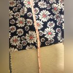 MSK Petite Daisy Floral Swing Dress PXL Navy Ring Neck Keyhole Summer Casual White Size undefined Photo 5