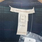 Soft Surroundings  Reversible Coat Size Small Plaid Leopard Black Wool Blend NWT Photo 5