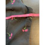 Amanda Smith Amanda‎ Smith Dress Women's 6 Black Pink Floral Flowers Embroidered Sleeveless Photo 6