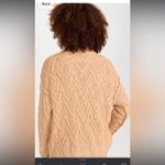 Free People NWT  Women's Isla Cable Knit Sweater Photo 9