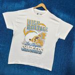 NFL Los Angeles Chargers White T-Shirt Size Extra Large  Photo 2