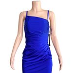 Jovani  Asymmetric Strapless Neck Gown 26166, Royal Blue, 4 (US) Photo 10