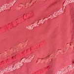 Vintage 90s Anthropologie Odille Whimsical Ruffle A Line Mini Skirt Size 8 Pink Photo 3