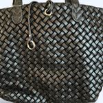 Black rhinestone woven tote bag Photo 3