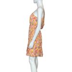 19 Cooper  Light Orange Pink Floral One Shoulder Side Cutout Dress Women’s Sz L Photo 1